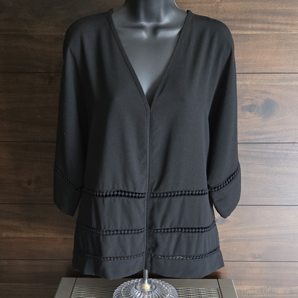 Stella & Dot Black Blouse